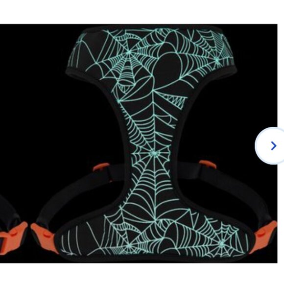 PETS: (NWOT) REVERSIBLE GLOW-IN-DARK HARNESS "HALLOWEEN" - Picture 4 of 9